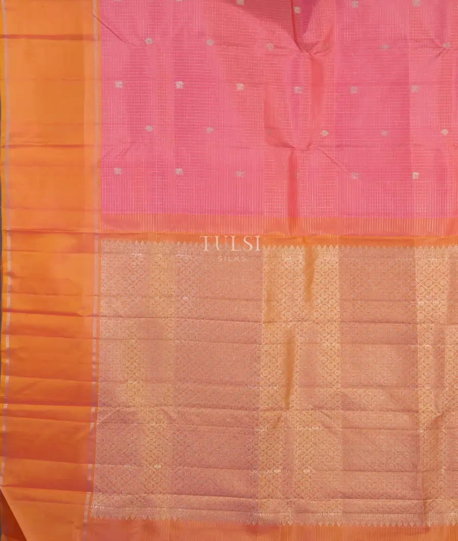 Pink Handwoven Kanjivaram Silk Saree T4798544