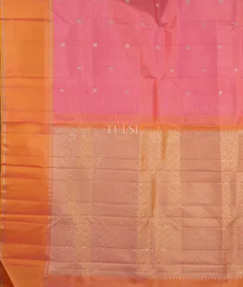 Pink Handwoven Kanjivaram Silk Saree T4798544