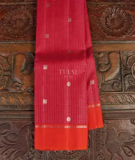 Magenta  Handwoven Kanjivaram Silk Saree T4798491