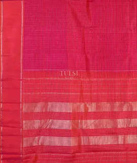 Magenta Handwoven Kanjivaram Silk Saree T4375174