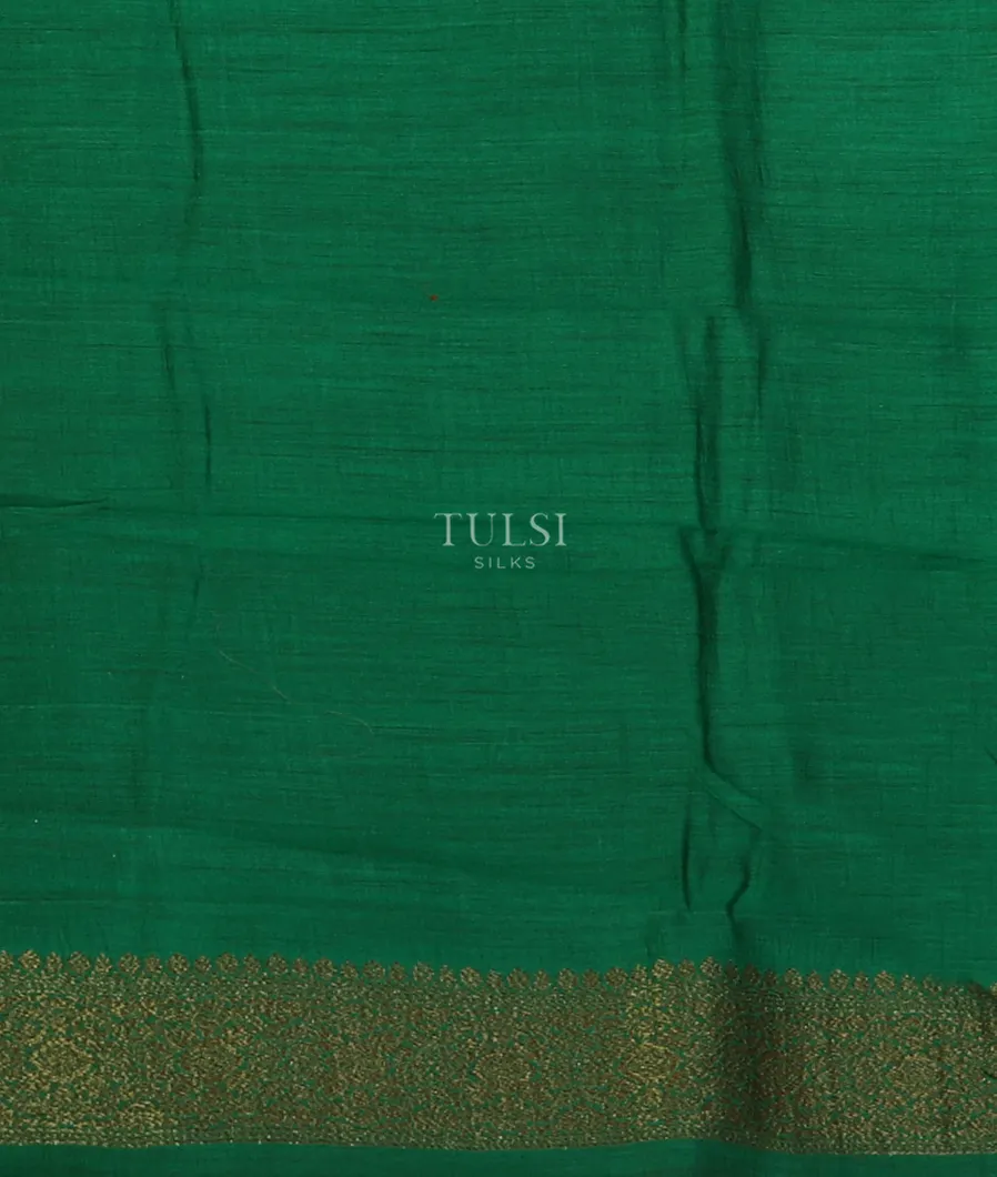 Rust Banaras Tussar Saree T4365813