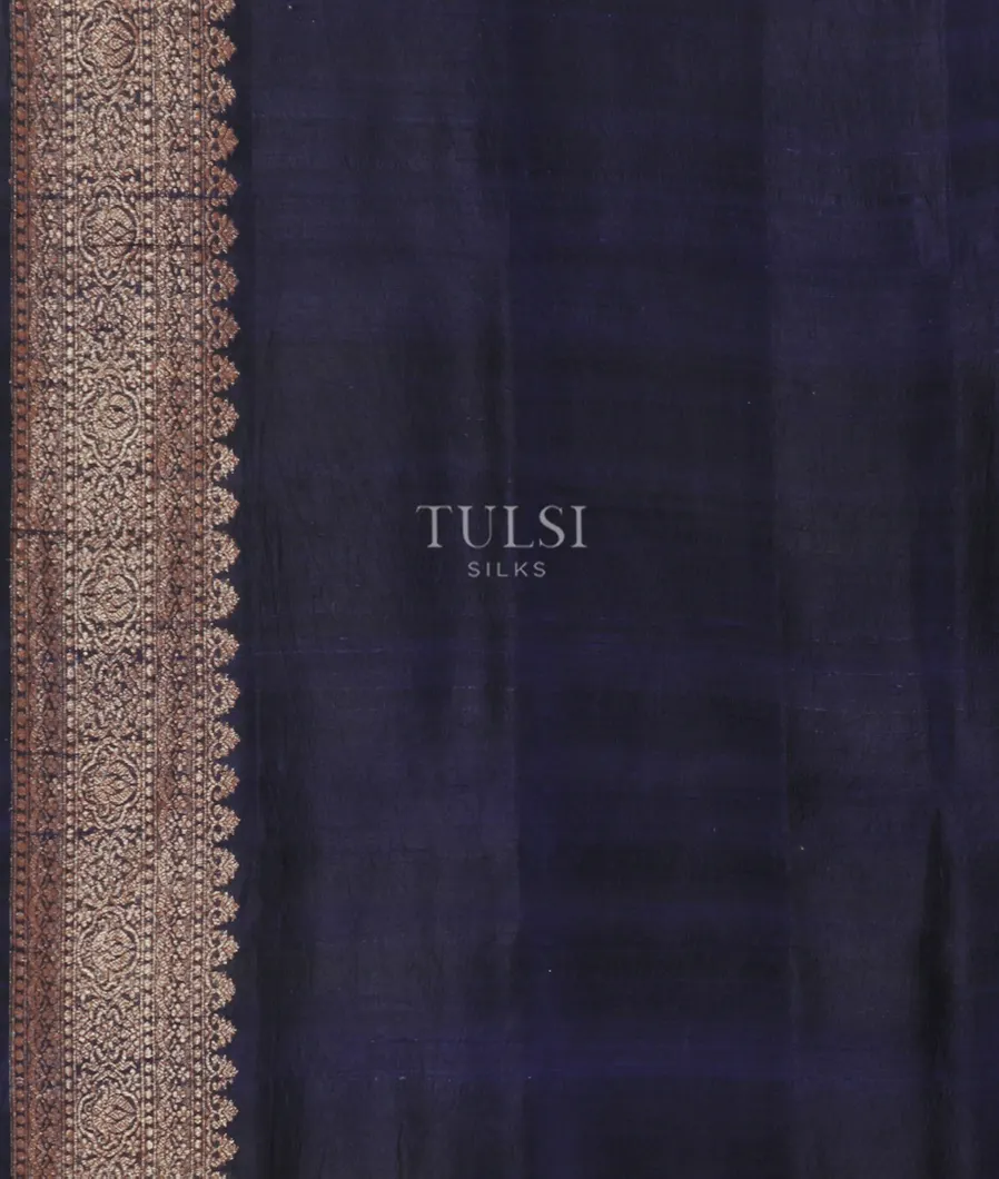 Blue Banaras Tussar Saree T4813003