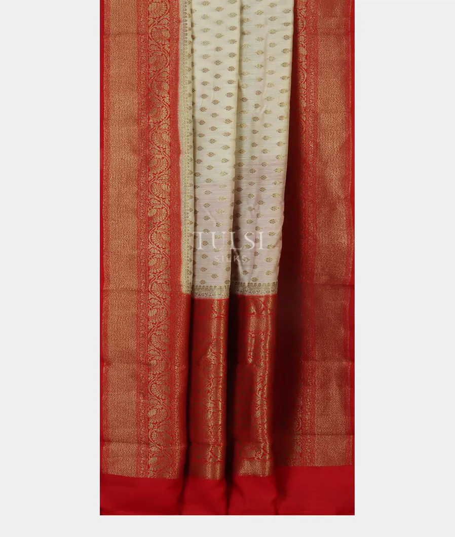 Off - White Banaras Tussar Saree T4793372