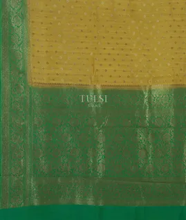 Mehndi Green Banaras Tussar Saree T4793114