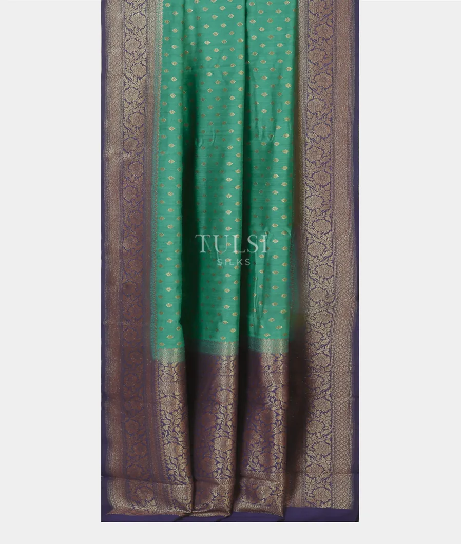 Green Banaras Tussar Saree T4793072