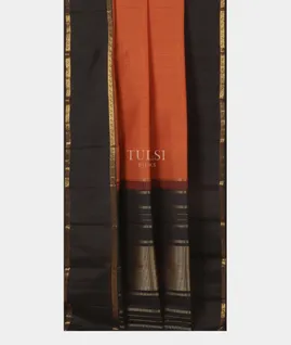 Orange Handwoven Kanjivaram Silk Saree T4680702