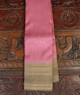 Pink Handwoven Kanjivaram Silk Saree T4789121