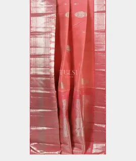 Pink Handwoven Kanjivaram Silk Saree T4791742