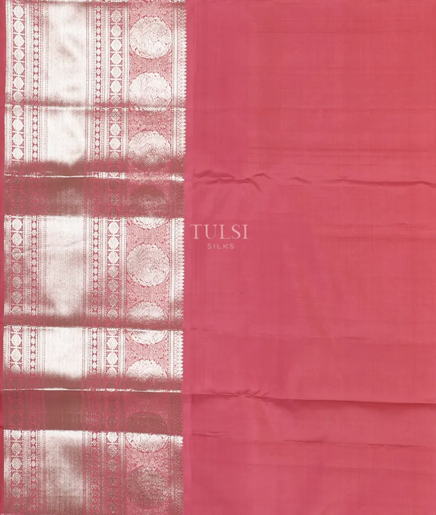 Pink Handwoven Kanjivaram Silk Saree&nbsp;T4791743