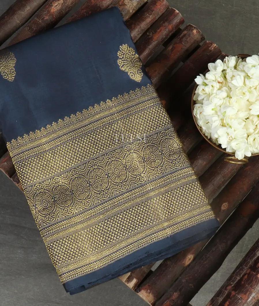 Blue Handwoven Kanjivaram Silk Saree T465142-image