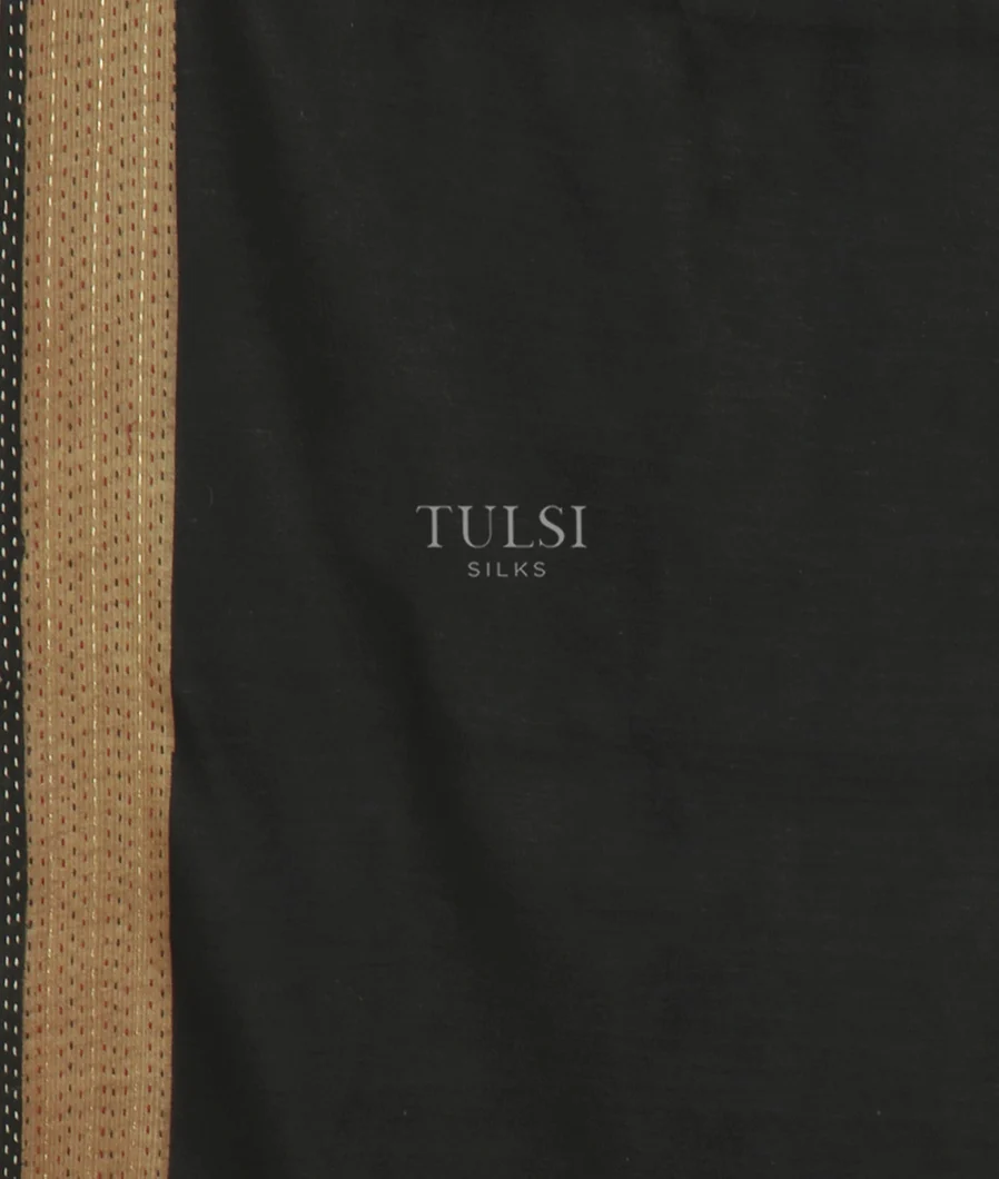 Black Tussar Printed Saree T4793843