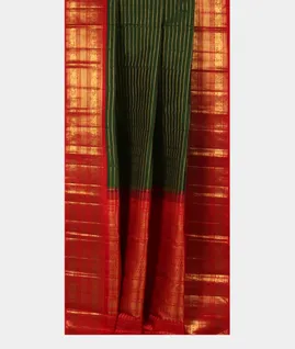 Green Handwoven Kanjivaram Silk Saree T3626212
