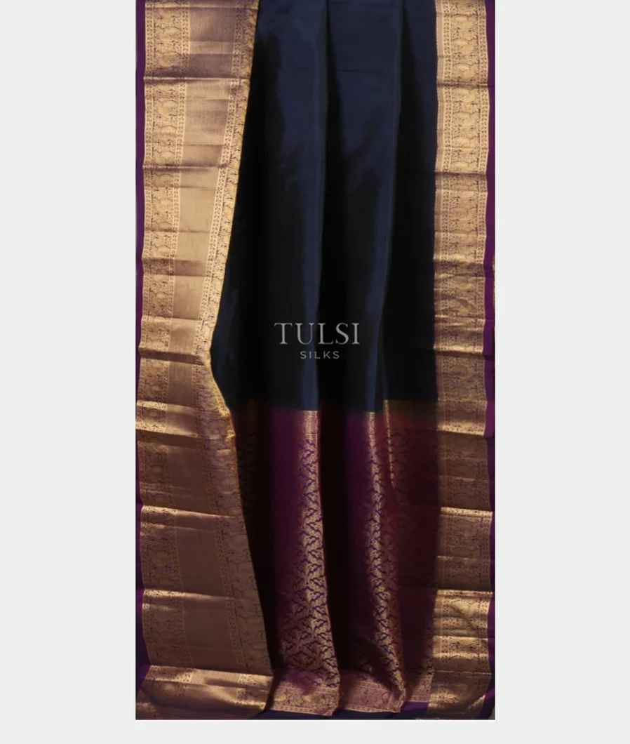 Blue Soft Silk Saree T4805932