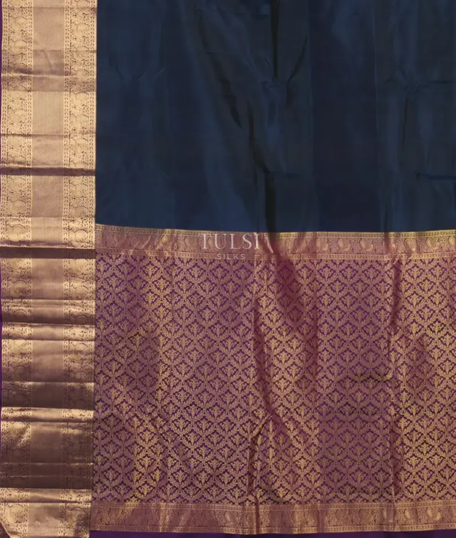 Blue Soft Silk Saree T4805934