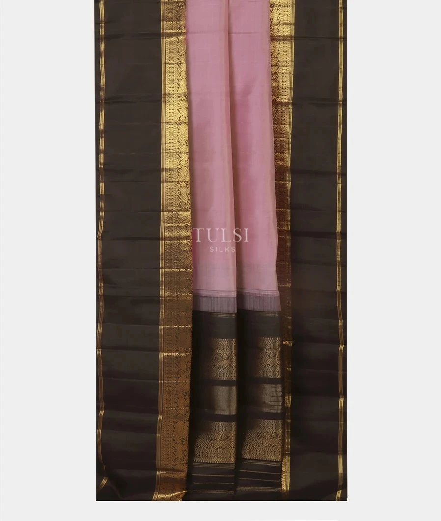 Lavender Handwoven Kanjivaram Silk Saree T4644692