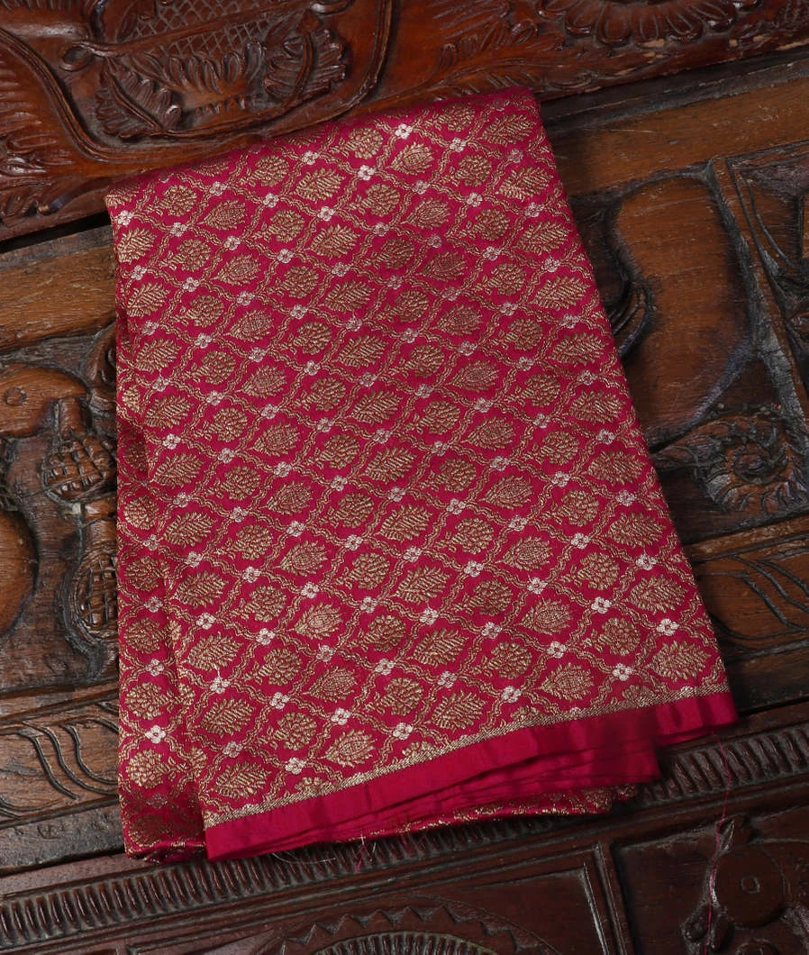 magenta Banaras Silk BlouseT433724-image