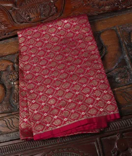 magenta Banaras Silk BlouseT4337241