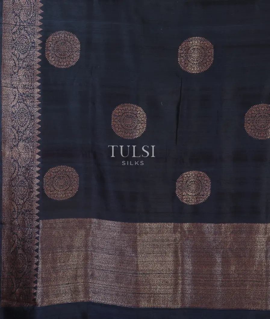 Blue Banaras Tussar Saree  T4565184