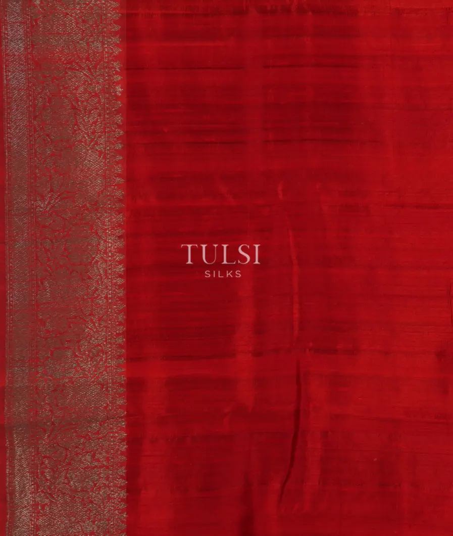Burgundy Banaras Tussar Saree  T4565143