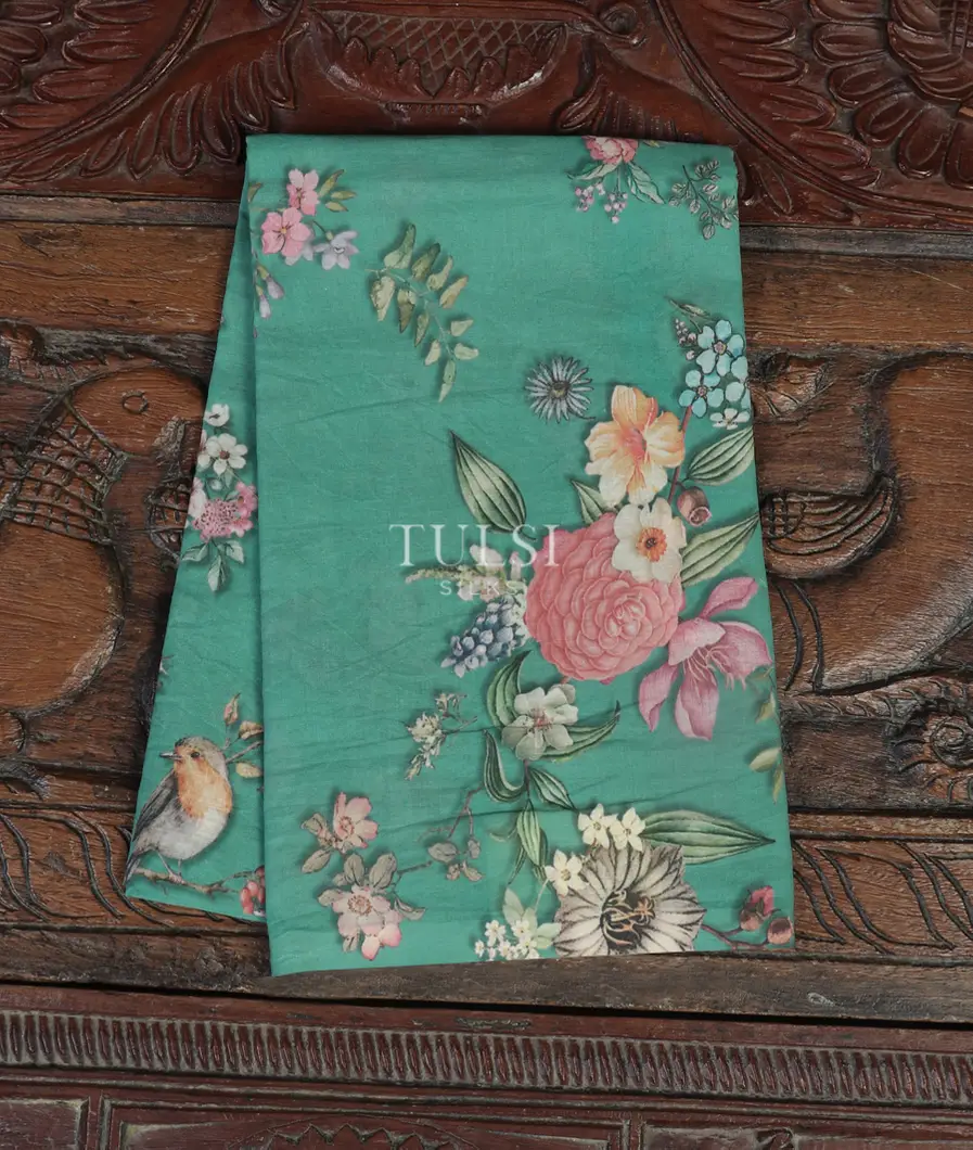 Blue Pure Cotton Blouse T428123-image