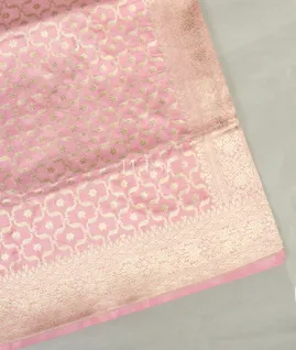Pink Banaras Silk Saree T4606781