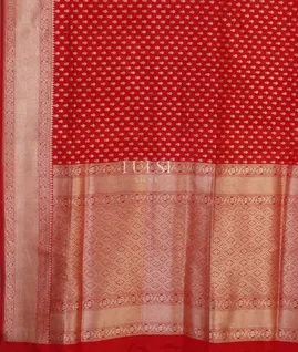 Red Banaras Silk Saree T4581274