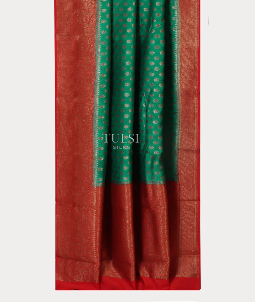 Green Banaras Tussar Saree T3981572
