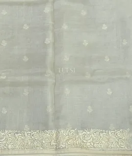 Off-White Silk Kota Embroidery Saree T4843553