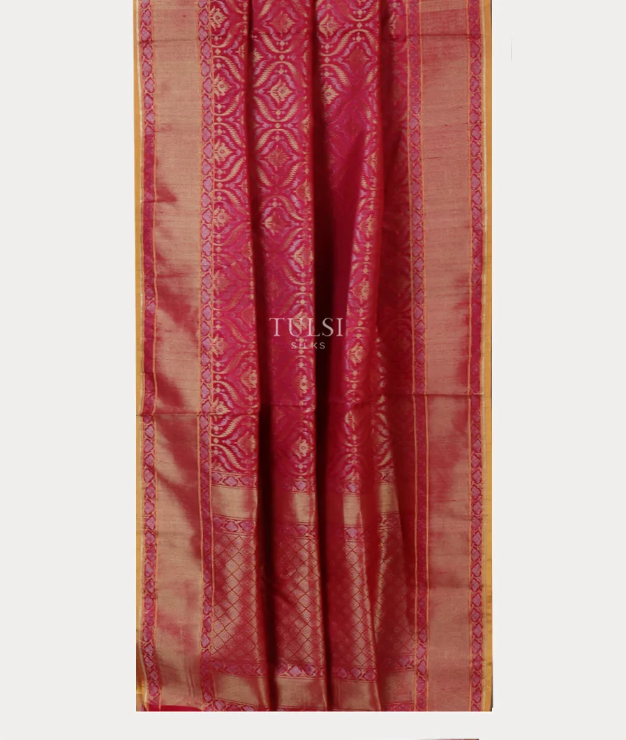 Purple Banaras Silk Saree T4544402