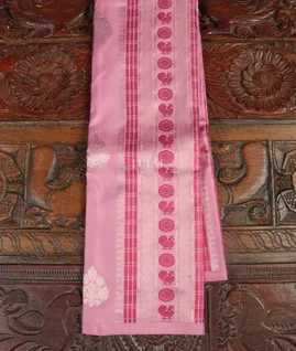 Lavender Handwoven Kanjivaram Silk Saree  T4319801