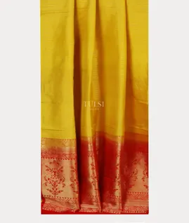 Yellow  Handwoven Kanjivaram Silk Saree T2940282