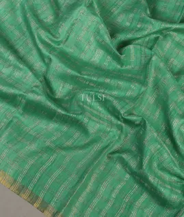 Green Woven Tussar Saree T4840564