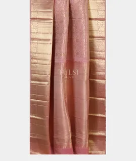 Light Pink Handwoven Kanjivaram Silk Saree T4591962
