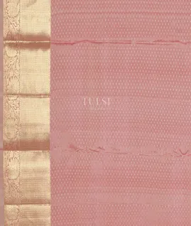 Light Pink Handwoven Kanjivaram Silk Saree T4591963