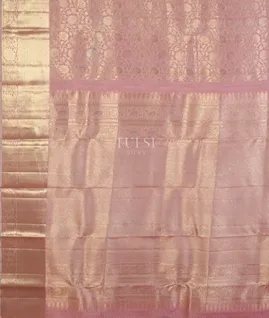 Light Pink Handwoven Kanjivaram Silk Saree T4591964