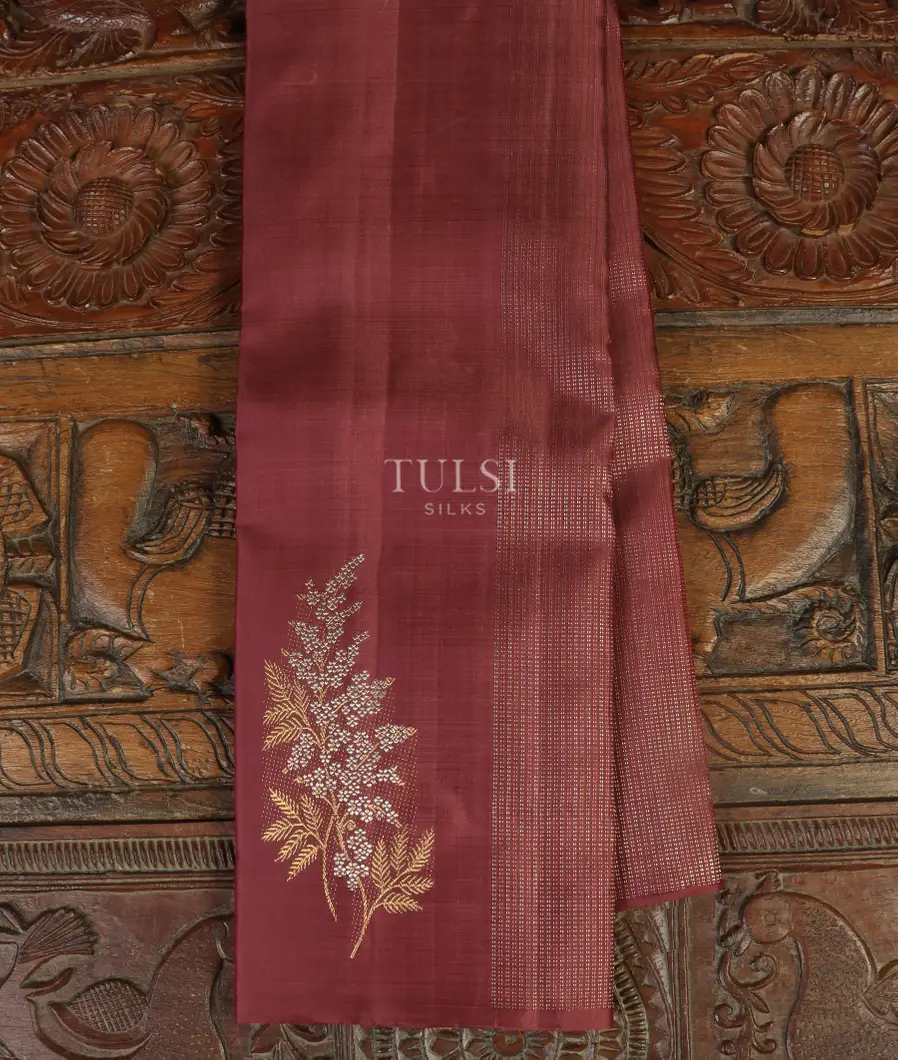 Brown Handwoven Kanjivaram Silk Saree T481622-image