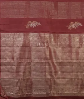 Brown Handwoven Kanjivaram Silk Saree T4816224