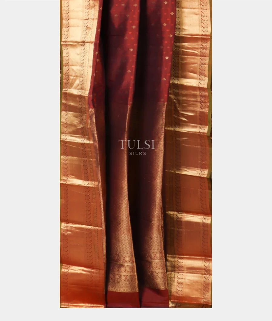 Brown  Soft Silk Saree T4810712