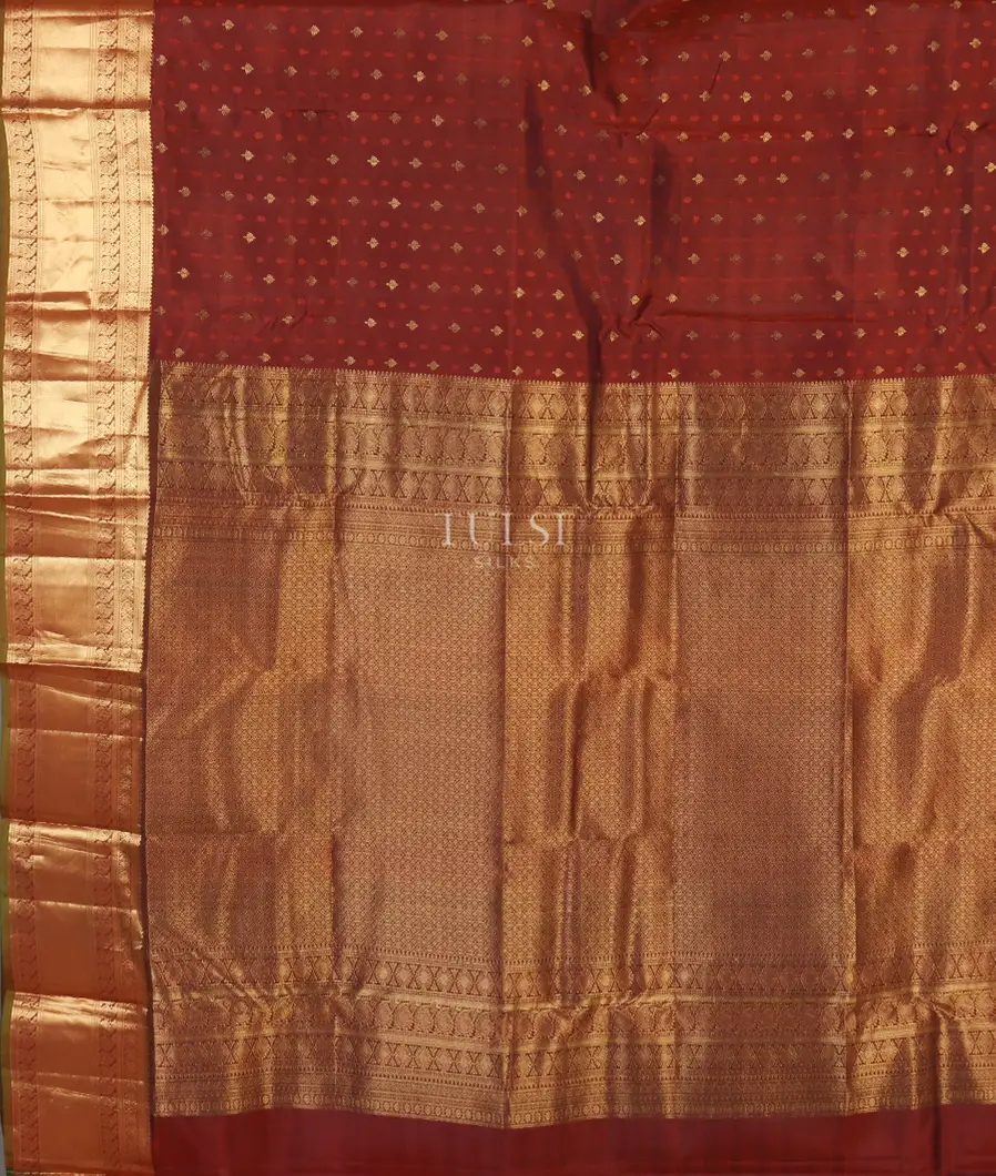 Brown  Soft Silk Saree T4810714