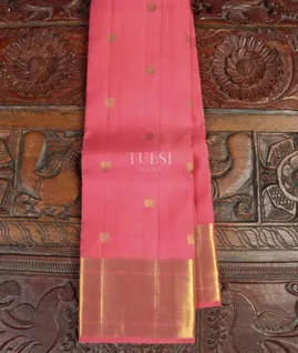 Pink Handwoven Kanjivaram Silk Saree T4484881