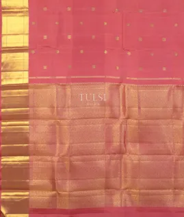 Pink Handwoven Kanjivaram Silk Saree T4484884