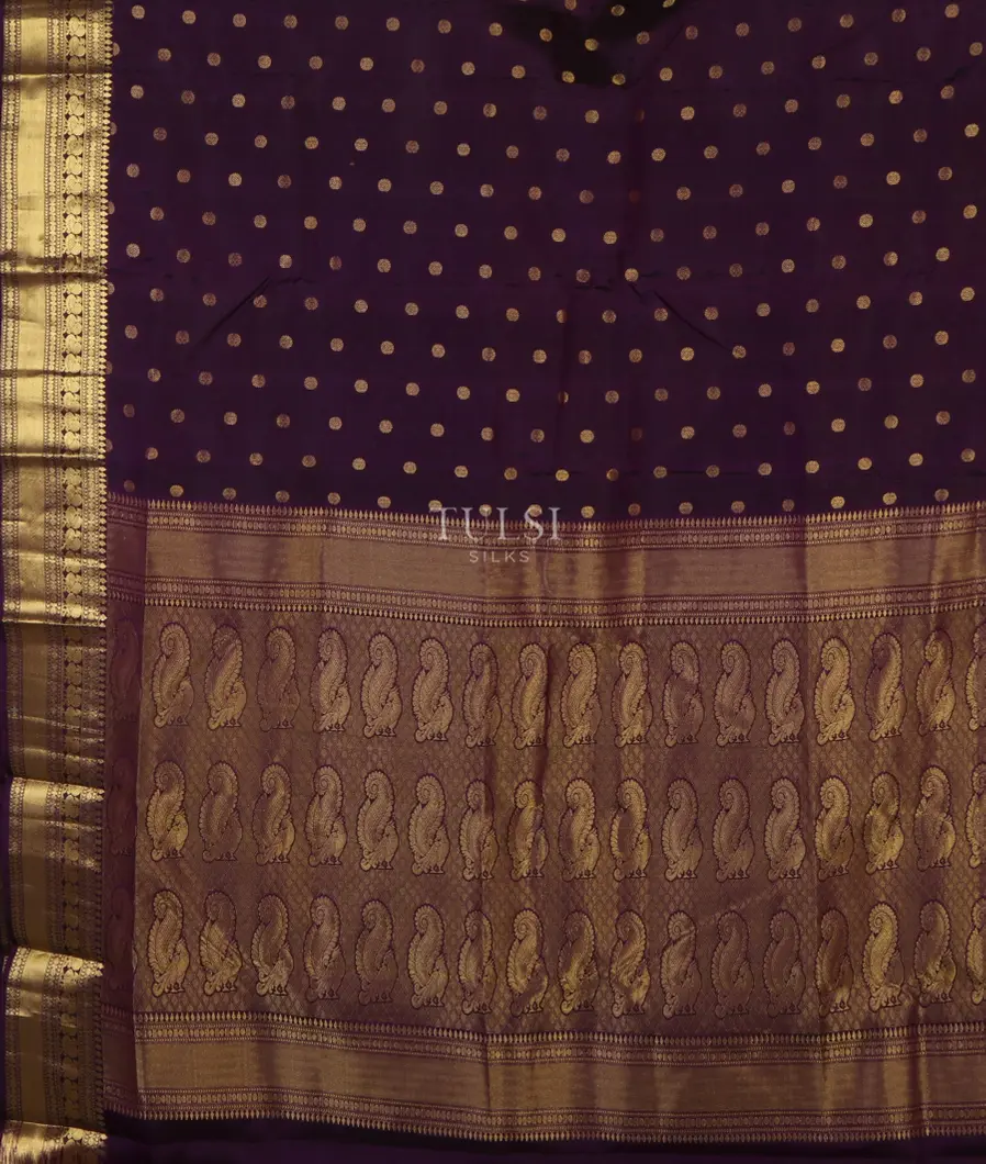 Purple Soft Silk Saree T4811534