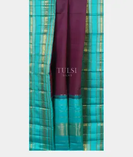 Purple Handwoven Kanjivaram Silk Saree T4571102