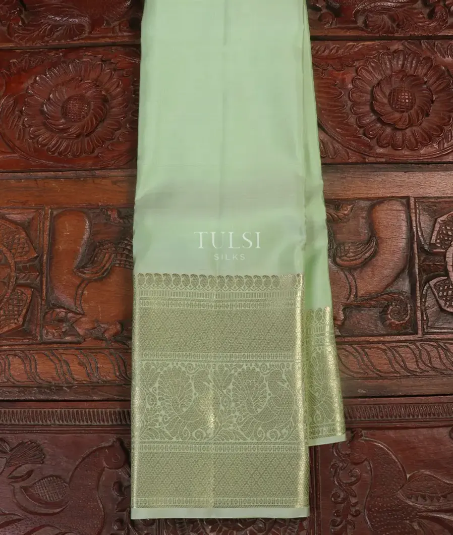 Green Handwoven Kanjivaram Silk Saree T455694-image