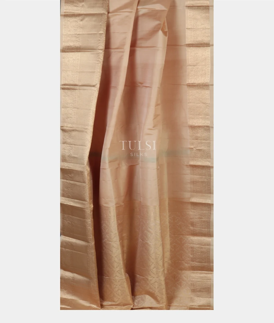 Cream Soft Silk Saree T4806012