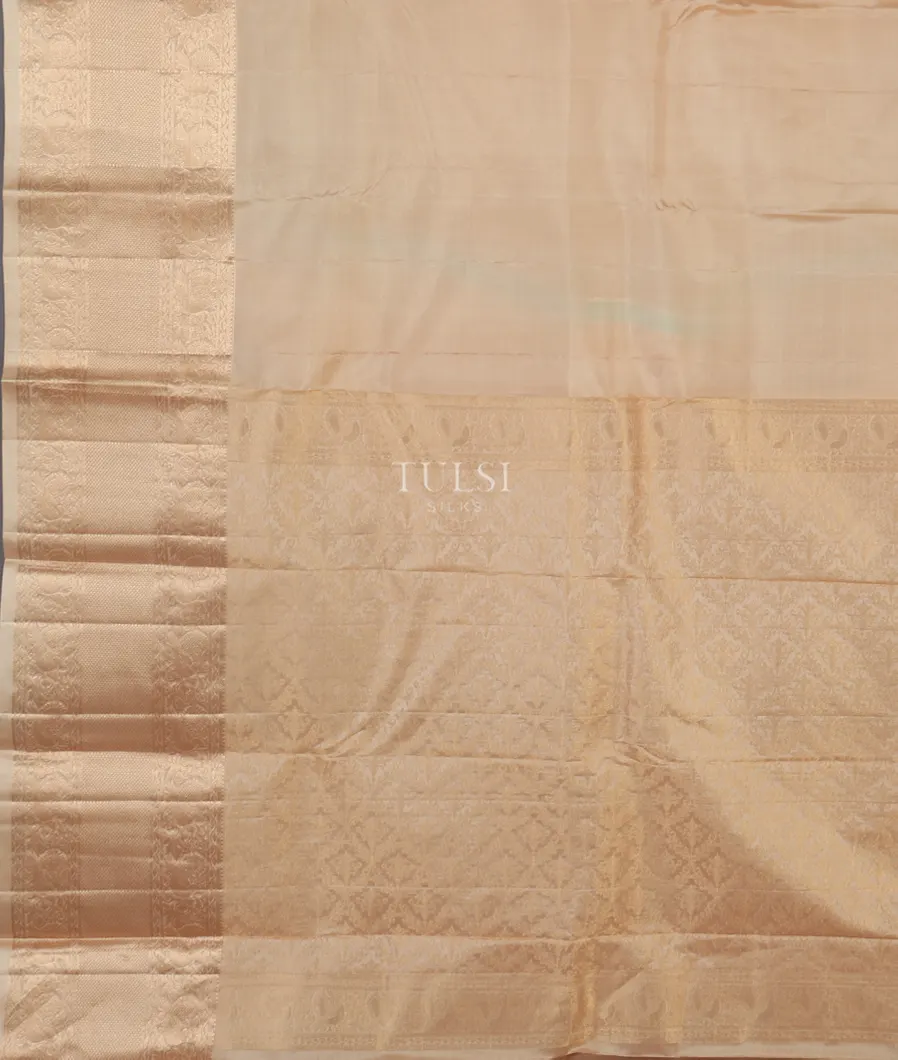 Cream Soft Silk Saree T4806014