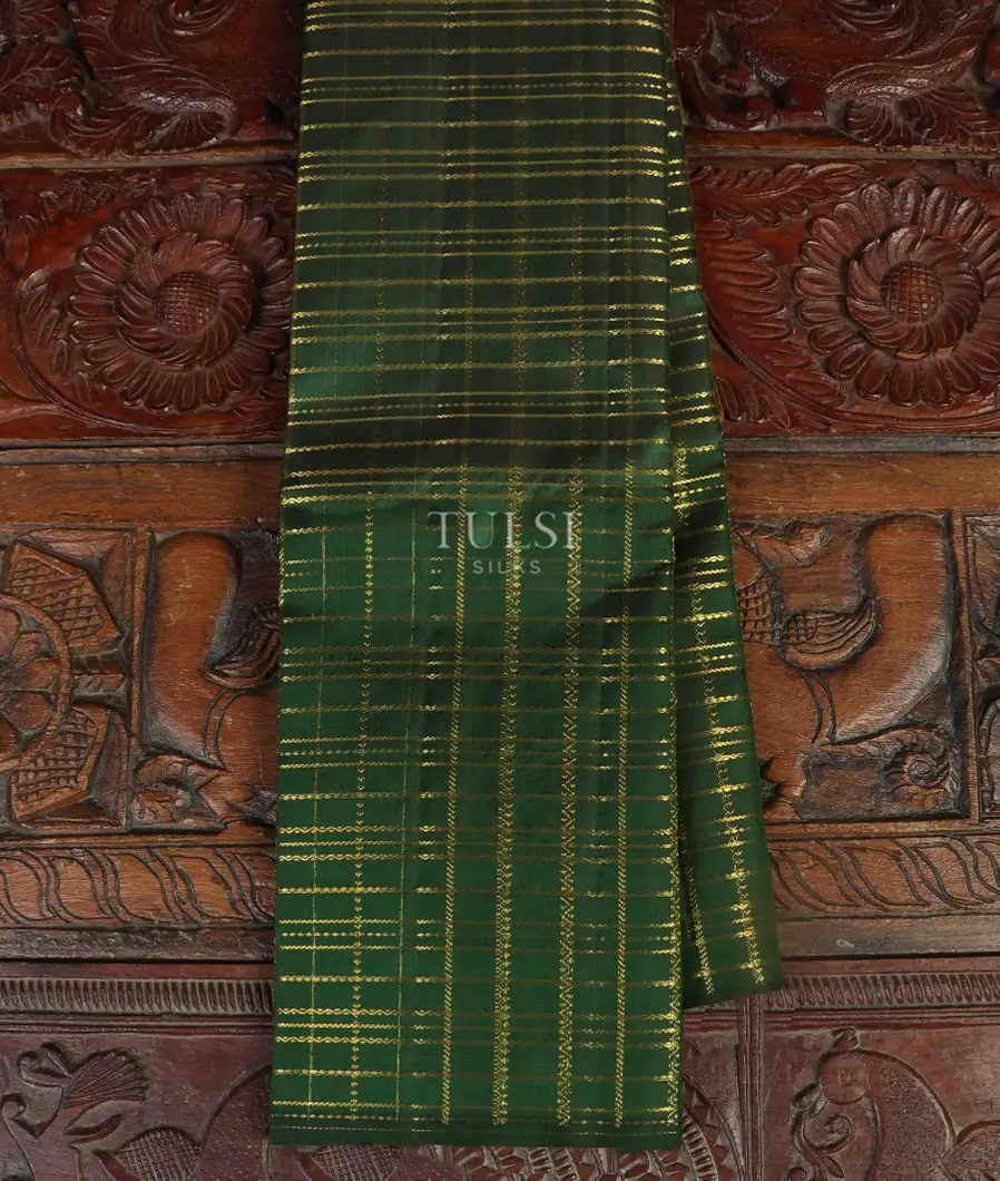 Green Handwoven Kanjivaram Silk Saree T463698-image