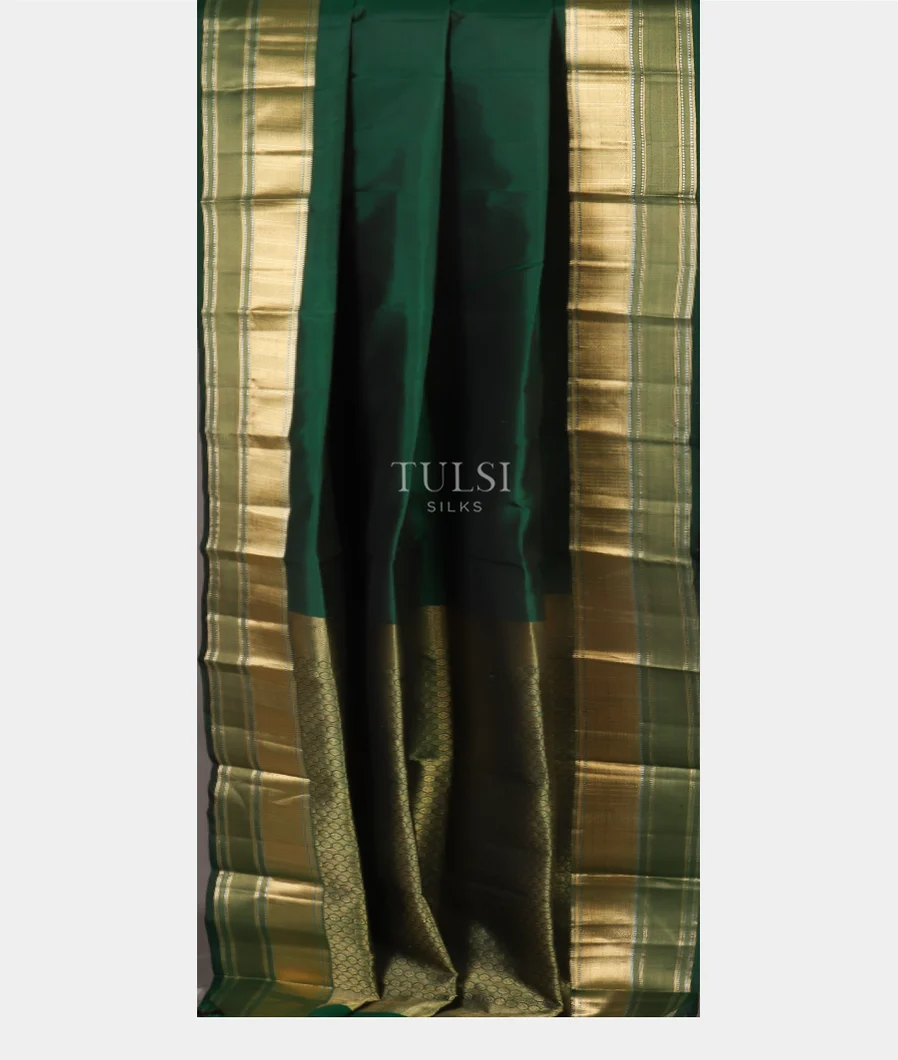 Bottle green Soft Silk SareeT4806392