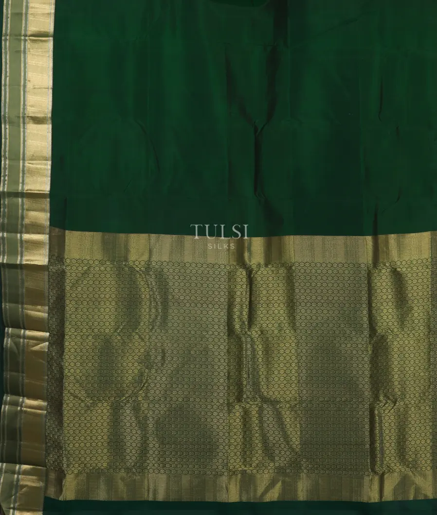 Bottle green Soft Silk SareeT4806394