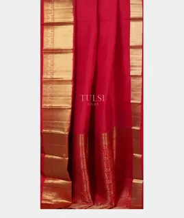 Red Soft Silk Saree T4290962